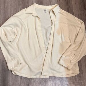 VS PINK button up cotton shirt oversized